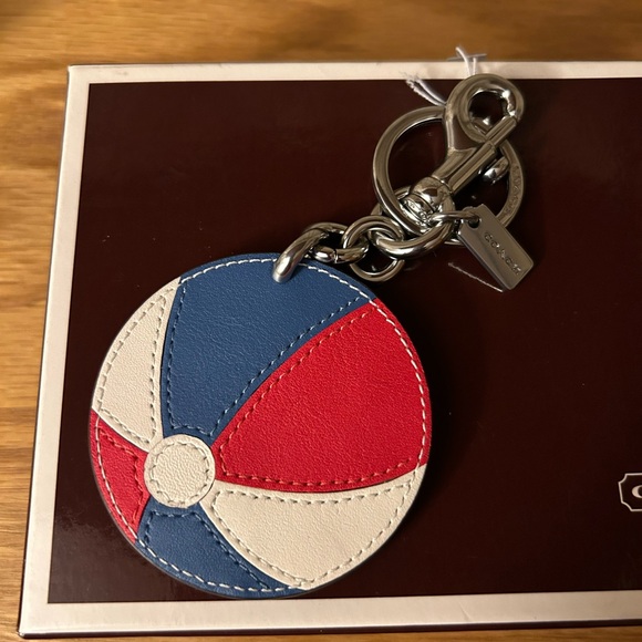 Coach Accessories - Coach Beach Ball Key Charm NWT